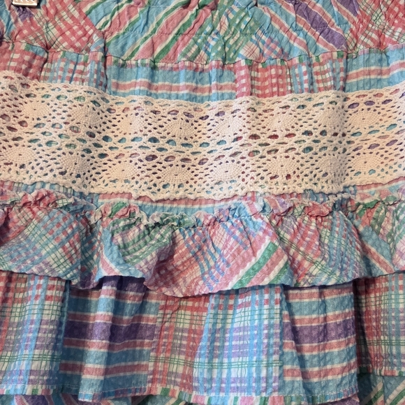 Loveshackfancy Women's Corbett Mini Skirt in Candyland Multicolor Size XS - Picture 7 of 9